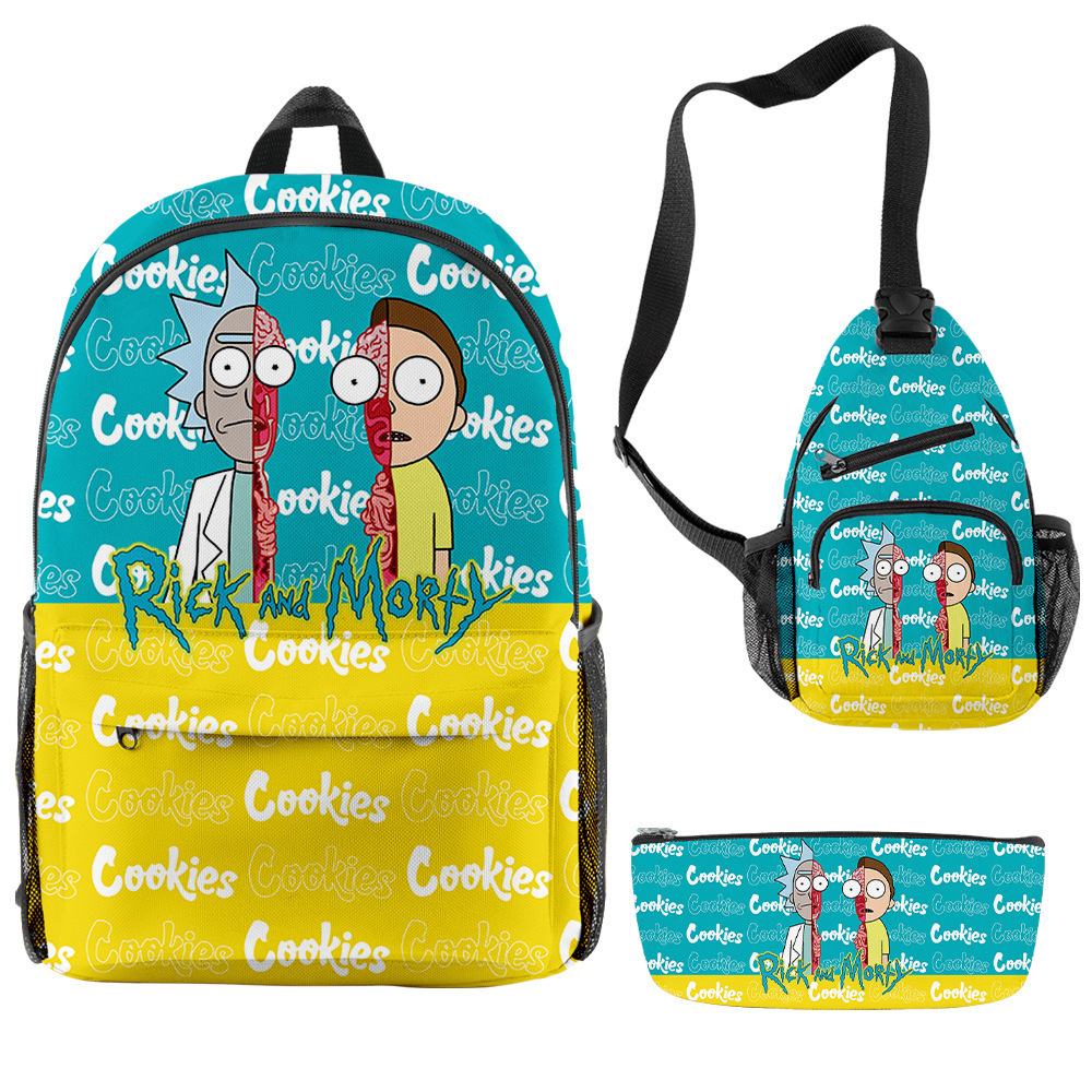 ricky morty 3in1 bagpack