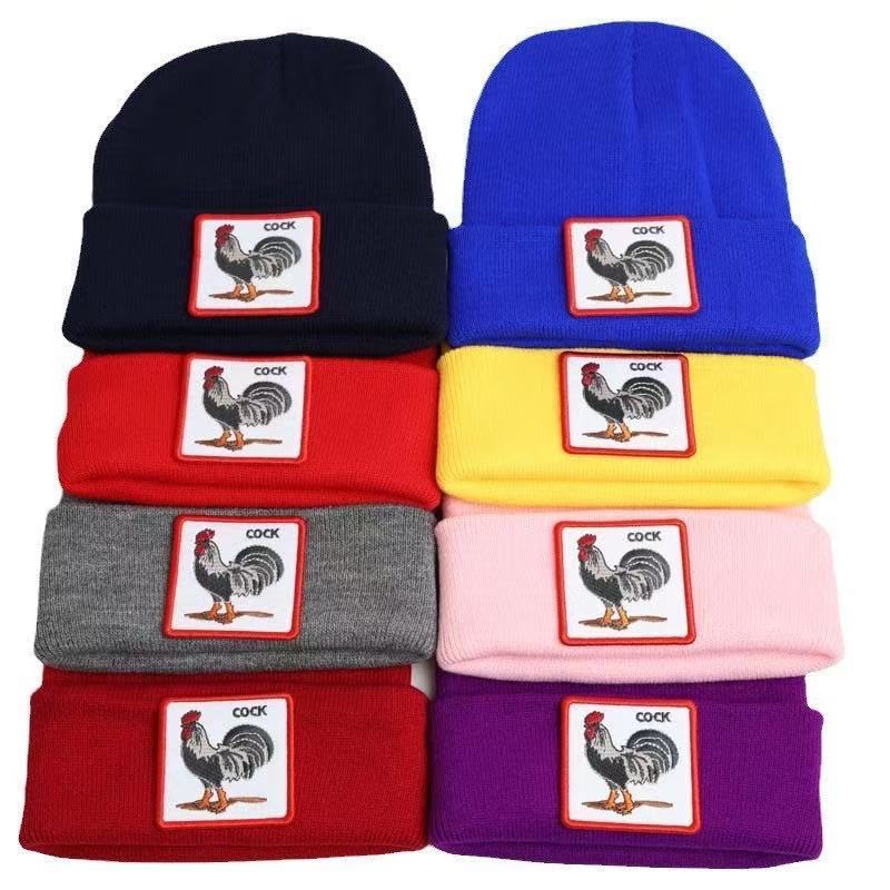 cock winter animal beanies 